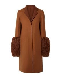 AKRIS Tan Womens Coat at Yoox